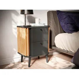 Home Affaire Nachtschrank Stavanger 45 x 33 x 60 cm Grau