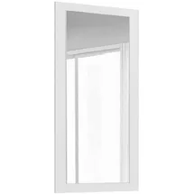 mokebo Schranktür mit Spiegel in Weiß 'Die Verspiegelte', nur für Kleiderschrank 'Der Grenzenlose' in 60cm Breite, Tür für Drehtürenschrank oder Schlafzimmerschrank, 56cm/112cm/1,5cm (B/H/T)