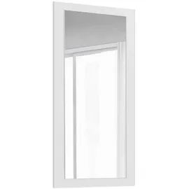 mokebo Schranktür mit Spiegel in Weiß 'Die Verspiegelte', nur für Kleiderschrank 'Der Grenzenlose' in 60cm Breite, Tür für Drehtürenschrank oder Schlafzimmerschrank, 56cm/112cm/1,5cm (B/H/T)