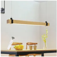 GBLY ZMH LED Pendelleuchte Esstisch Hängeleuchte Holz - Küchenlampe Hängend 100CM Hängelampe Wohnzimmer Dimmbar Esstischlampe 19W Industrial