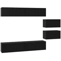 VidaXL TV-Schrank-Set 6 pcs Schwarze Eiche 80 x 30