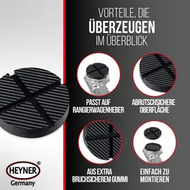 Heyner Gummiauflage Gummi, Kunststoff schwarz