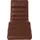 W.Schillig Relaxliege daily dreams Leder/Polyester 65 x 91 x 170 cm Braun mit Kissen