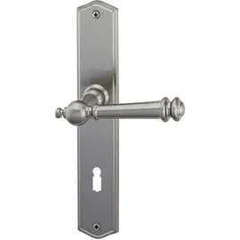 Alpertec BB-Langschildgarnitur Ron Messing Silber