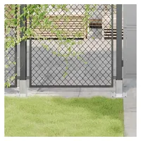 vidaXL Pfostenträger Quadratisch 71 x 71 mm Silber/Verzinkter Stahl