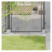 vidaXL Pfostenträger Quadratisch 71 x 71 mm Silber/Verzinkter Stahl