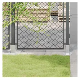 vidaXL Pfostenträger Quadratisch 71 x 71 mm Silber/Verzinkter Stahl