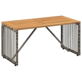 vidaXL Gartenlounge Set 9-tlg. Grau/Marineblau