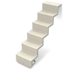 Eleganz Treppe Polyester Wandbefestigung Sand