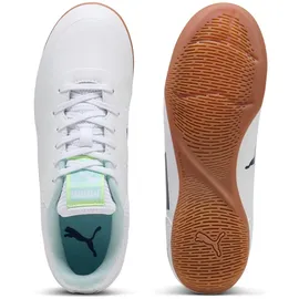 Puma Truco III Hallenfußballschuhe Kinder weiß/aqua/fizzy light 34
