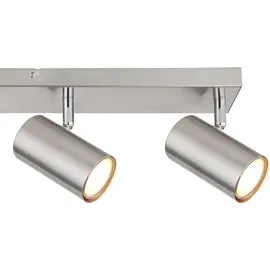 ETC Shop Deckenstrahler 4 Flammig 56 x 12 x 6 cm silber