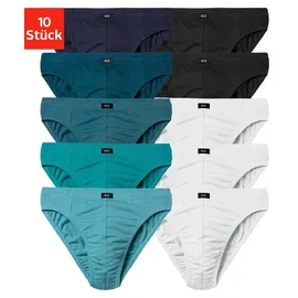 H.I.S. H.I.S Slip »Männer Unterhose«, (Packung, 10 St.), in Unifarben, Gr. 9, hellblau, hellpetrol, petrol, dunkelpetrol, navy, weiß, schwarz, , 73348623-9