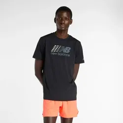 NEW BALANCE Herren Shirt Multi Color Performance, BLACK (MT53070BK), M