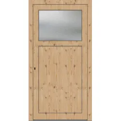 LAGER Kunststoff Nebeneingangstür "ANTONIA-Q" 71 mm kurze Lieferzeit Kiefer holzähnlich innen öffnend DIN links