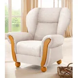 Home Affaire Sessel »Milano, bequemer Ohrensessel im Landhaus-Stil«, Hochlehnsessel beige