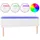 vidaXL LED Kopfteil Weiß 180x5x78/88 cm Kunstleder