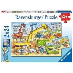 RAVENSBURGER 7800 Kinderpuzzle Viel zu tun auf der Baustelle