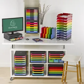 Exacompta Schubladenbox 35,5 x 27,1 x 27,0 cm 6-tlg. mehrfarbig