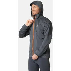 Odlo Funktionsjacke Zeroweight (wasserdicht, atmungsaktiv, reflektierende Details) grau Herren