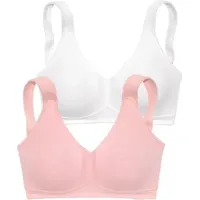 PETITE FLEUR Soft-BH Damen rosa+weiß Gr.95C