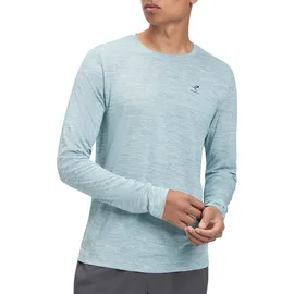Energetics Herren Shirt He.-Langarmshirt Telly II LS M, Größe XL in Grau MELANGE/BLUE AQUA/BL