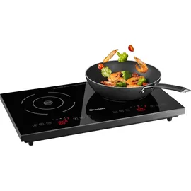 Tectake Induktionskochplatte doppelt, 3500W