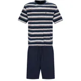 HAJO Pyjama Klima-Light Blau/Grau L