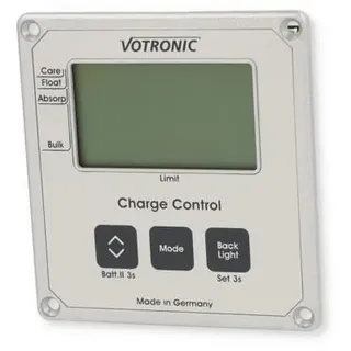 Votronic LCD-Charge Control S-VCC Bedienelement Silber