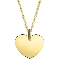 Ketten-Anhänger ONE ELEMENT "Herz ohne Gravur Herz Anhänger aus 333 Gelbgold", gold, Schmuckanhänger, Damen, Gelbgold 333, Damen Gold Schmuck Herz ohne Gravur