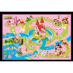 SIVA 10700 Spielteppich Prinzessin 150x100 cm