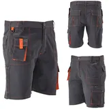 TRIZERATOP Arbeitshose / Shorts DORIA grau/orange Gr. XXL