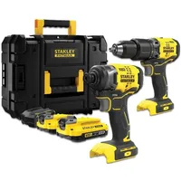 Stanley Bohrmaschine + Akkuschrauber, SFMCK465D2T-QW (Akkubetrieb)