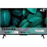 Toshiba 43QV2463DA 108 cm QLED-TV in schwarz - Schwarz