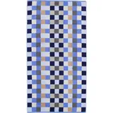 CAWÖ Unique Karo 942 Duschtuch 70 x 140 cm saphir