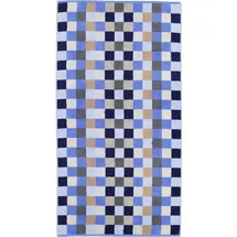 CAWÖ Unique Karo 942 Duschtuch 70 x 140 cm saphir