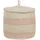 Beliani Aufbewahrungskorb 2er Set Baumwolle Hellbeige