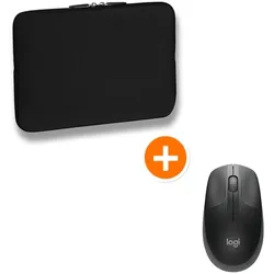 Pedea Trend Notebook-Sleeve + Logitech M190 Wireless Mouse