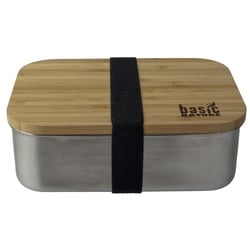 BasicNature Lunchbox Bamboo Edelstahl 1,2L - 1631