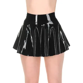Palace Civet Kurzer Lambada-Rock aus Latex-Gummi, 0,4 mm, Schwarz, Größe XXXL - 3XL