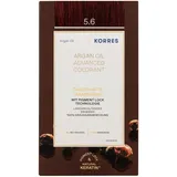 Korres Arganöl Haarcoloration 5.6 red light brownt 145 ml