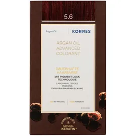 Korres Arganöl Haarcoloration 5.6 red light brownt 145 ml