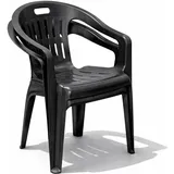 Mojawo PIONA Stapelstuhl 56 x 55 x 78 cm Anthrazit