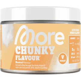 MORE Nutrition MORE Chunky Flavour, Geschmacksneutral, 150 g, vegan, Geschmackspulver zum Süßen, ohne viel Zucker und Kalorien, mit Inulin und Laktase