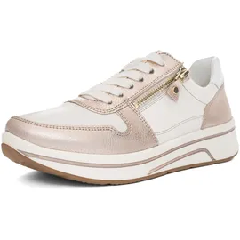 ARA Damen Sapporo Sneaker, Sand,Cream,Weiss, 37.5 EU Weit