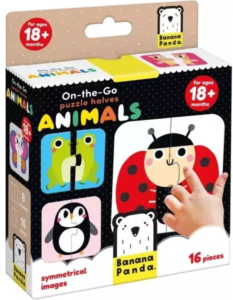 Banana Panda: Reise-Puzzle – Tiere halbiert