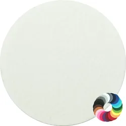 BIASTO - Premium Filz Untersetzer - rund 20cm - Farbe: wollweiss (HF046). Design Glas-Untersetzer für Getränke, Tisch, Bar, Tasse, Vase