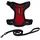 Best Pet Supplies Voyager Step-in Lock Katzengeschirr und reflektierende Katzenleine mit Neoprengriff by Best Pet Supplies - Unterstützt kleine, mittelgroße und große Katzenrassen, Rot / Scharzwer Rand, size XS - 1,5 m