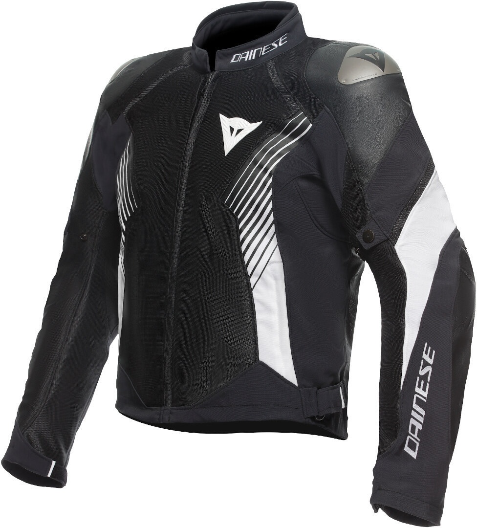 Dainese Super Rider 2 Absoluteshell Motorfiets textiel jas, zwart-wit, 56