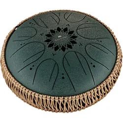 Meinl Sonic Energy MOSTD4DG Medium Octave Steel Tongue Drum Dunkelgrün F#-Moll