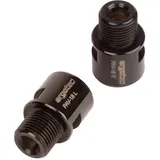 Ergotec Pedalachsverlängerung - Paar 9/16"" Schwarz Modell 2025